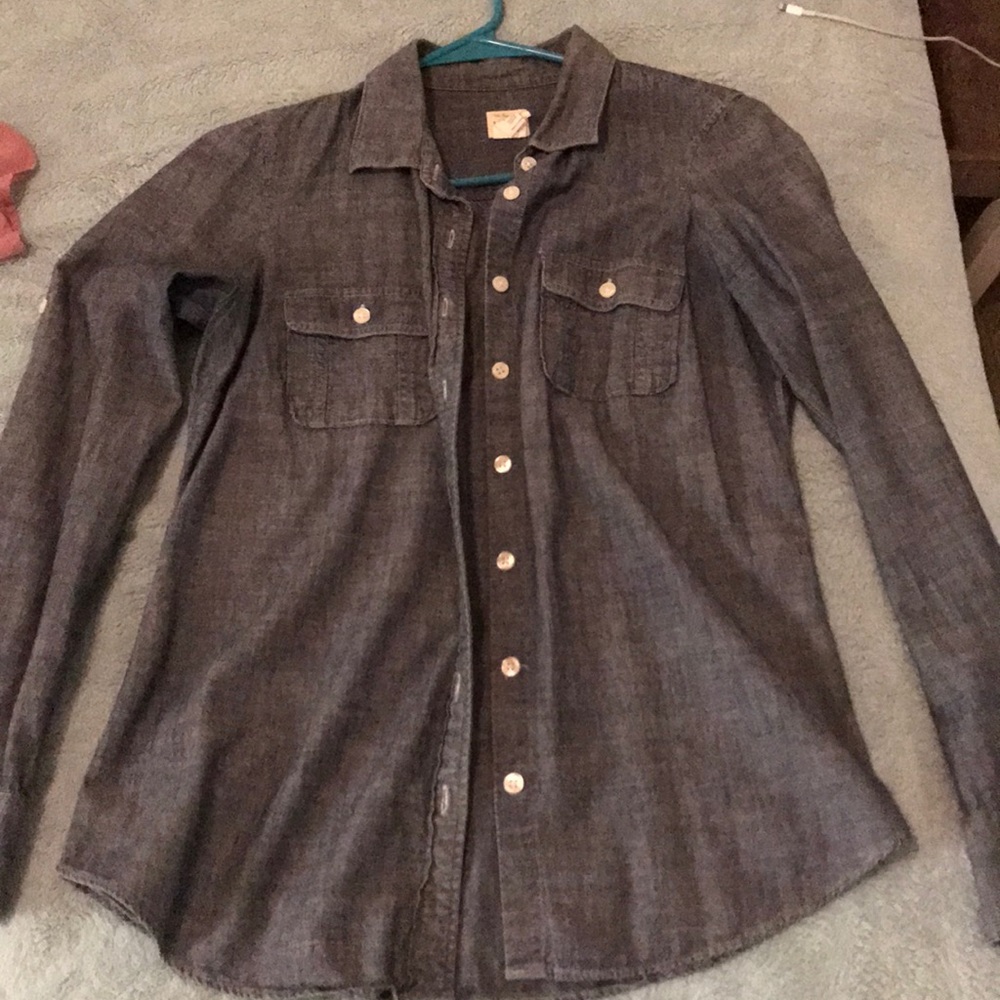 Jcrew chambray denim button down